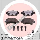 Bremsbelagsatz hinten ZIMMERMANN - 23417.950.1