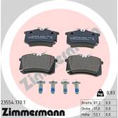 Bremsbelagsatz hinten ZIMMERMANN - 23554.170.1