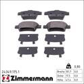 Bremsbelagsatz hinten ZIMMERMANN - 24349.175.1