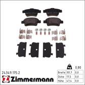 Bremsbelagsatz hinten ZIMMERMANN - 24349.175.2