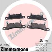 Bremsbelagsatz hinten ZIMMERMANN - 24721.175.1