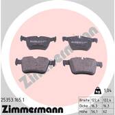 Bremsbelagsatz hinten ZIMMERMANN - 25353.165.1