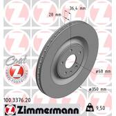 Bremssatz (2 Bremsscheiben) ZIMMERMANN - 100.3376.20