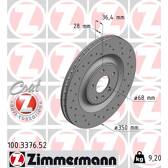Bremssatz (2 Bremsscheiben) ZIMMERMANN - 100.3376.52