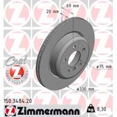 Bremssatz (2 Bremsscheiben) ZIMMERMANN - 150.3484.20