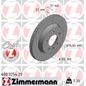 Bremssatz (2 Bremsscheiben) ZIMMERMANN - 600.3254.20