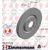 Bremssatz (2 Bremsscheiben) ZIMMERMANN - 110.2217.20