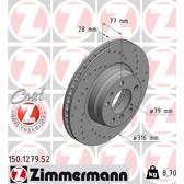 Bremssatz (2 Bremsscheiben) ZIMMERMANN - 150.1279.52