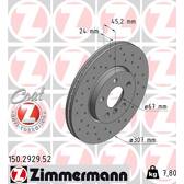 Bremssatz (2 Bremsscheiben) ZIMMERMANN - 150.2929.52