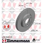 Bremssatz (2 Bremsscheiben) ZIMMERMANN - 430.2602.20