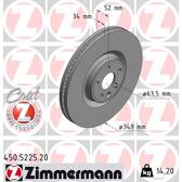 Bremsscheibe (pro Einheit) ZIMMERMANN - 450.5225.20