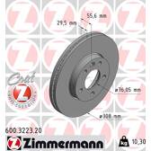 Bremssatz (2 Bremsscheiben) ZIMMERMANN - 600.3223.20
