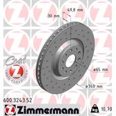 Bremsscheibe (pro Einheit) ZIMMERMANN - 600.3243.52