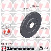 Sats om 2 bromsskivor ZIMMERMANN - 180.3012.52
