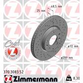 Sats om 2 bromsskivor ZIMMERMANN - 370.3083.52