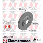 Sats om 2 bromsskivor ZIMMERMANN - 430.2637.20