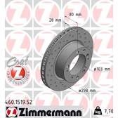 Sats om 2 bromsskivor ZIMMERMANN - 460.1519.52