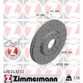 Sats om 2 bromsskivor ZIMMERMANN - 470.2432.52