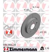 Juego de 2 discos de freno ZIMMERMANN - 590.2804.20