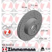 Set freni a disco ZIMMERMANN - 150.3403.52