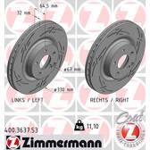 Set freni a disco ZIMMERMANN - 400.3637.53