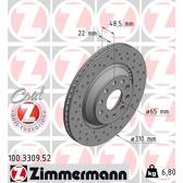 Set freni a disco ZIMMERMANN - 100.3309.52