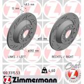 Jeu de 2 disques de frein ZIMMERMANN - 100.3315.53