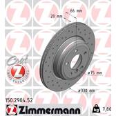 Jeu de 2 disques de frein ZIMMERMANN - 150.2904.52