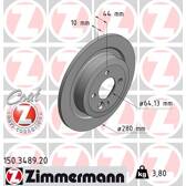Jeu de 2 disques de frein ZIMMERMANN - 150.3489.20
