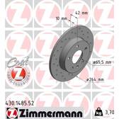Jeu de 2 disques de frein ZIMMERMANN - 430.1485.52