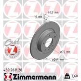 Jeu de 2 disques de frein ZIMMERMANN - 430.2611.20