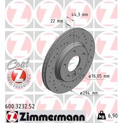 Jeu de 2 disques de frein ZIMMERMANN - 600.3232.52