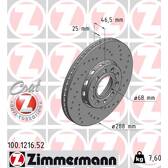 Jeu de 2 disques de frein ZIMMERMANN - 100.1216.52