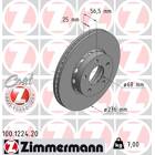 Jeu de 2 disques de frein ZIMMERMANN - 100.1224.20
