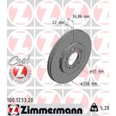 Jeu de 2 disques de frein ZIMMERMANN - 100.1233.20