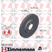 Jeu de 2 disques de frein ZIMMERMANN - 100.1233.52