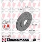Jeu de 2 disques de frein ZIMMERMANN - 100.1246.52