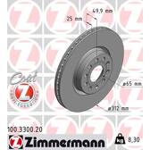 Jeu de 2 disques de frein ZIMMERMANN - 100.3300.20