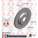 Jeu de 2 disques de frein ZIMMERMANN - 100.3309.20