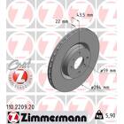Jeu de 2 disques de frein ZIMMERMANN - 110.2209.20