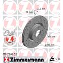 Jeu de 2 disques de frein ZIMMERMANN - 110.2209.52
