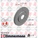 Jeu de 2 disques de frein ZIMMERMANN - 150.1258.20