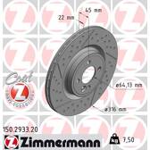 Jeu de 2 disques de frein ZIMMERMANN - 150.2933.20