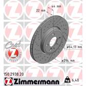 Jeu de 2 disques de frein ZIMMERMANN - 150.2938.20