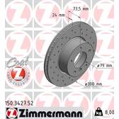 Jeu de 2 disques de frein ZIMMERMANN - 150.3427.52