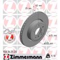 Jeu de 2 disques de frein ZIMMERMANN - 150.3431.20