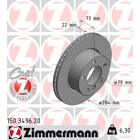 Jeu de 2 disques de frein ZIMMERMANN - 150.3496.20