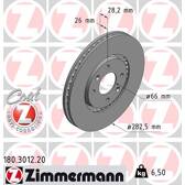 Jeu de 2 disques de frein ZIMMERMANN - 180.3012.20