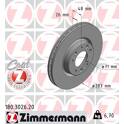 Jeu de 2 disques de frein ZIMMERMANN - 180.3026.20