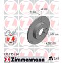 Jeu de 2 disques de frein ZIMMERMANN - 230.2356.20